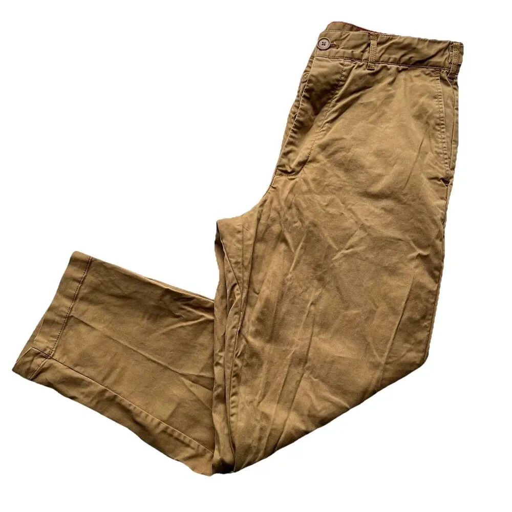Alex Mill Chino Pants Mens 32X27 Button Fly Stretch Casual Tapered Twill Pants